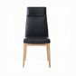 Raquan Black Leather Side Chair DN02398