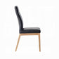 Raquan Black Leather Side Chair DN02398