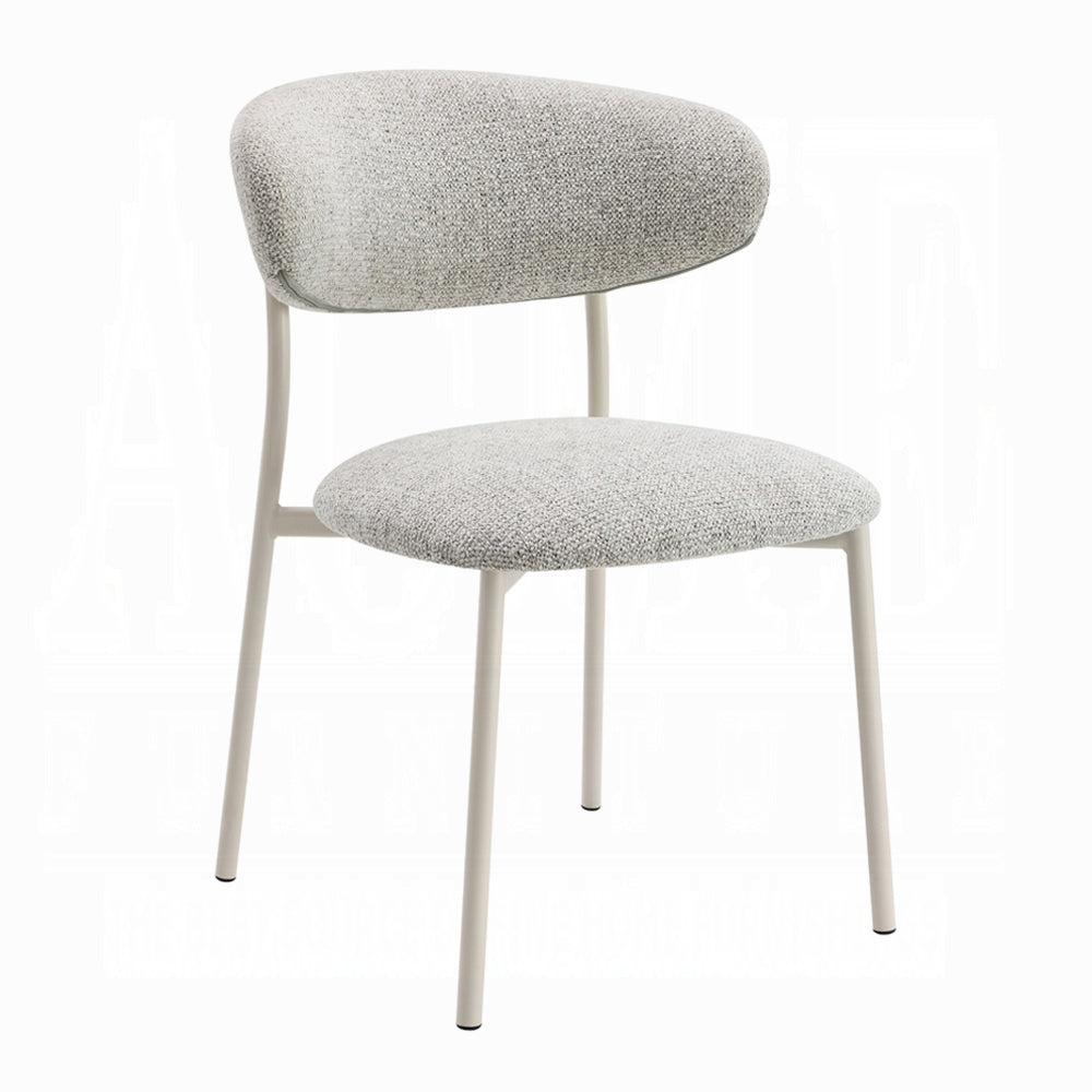 Kalam Light Grey Boucle Side Chairs - Set of 2 DN02706