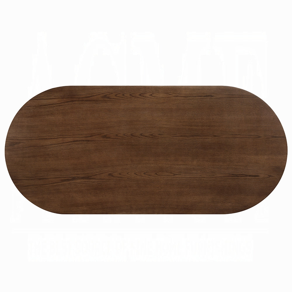 Gamarya Oval Oak Finish Dining Set DN02855