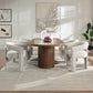 Gamarya Oval Oak Finish Dining Set DN02855