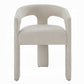 Gamarya White Chenille Chair - Set of 2