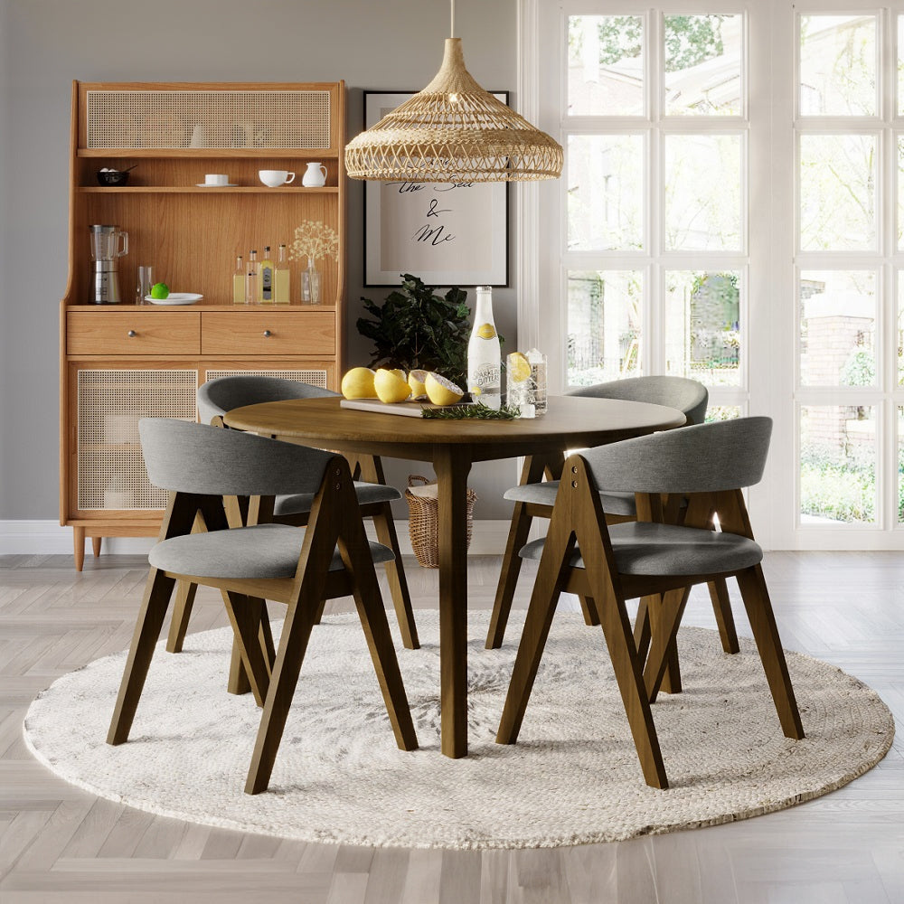 Keiki 5 Pc Round Dining Table Set