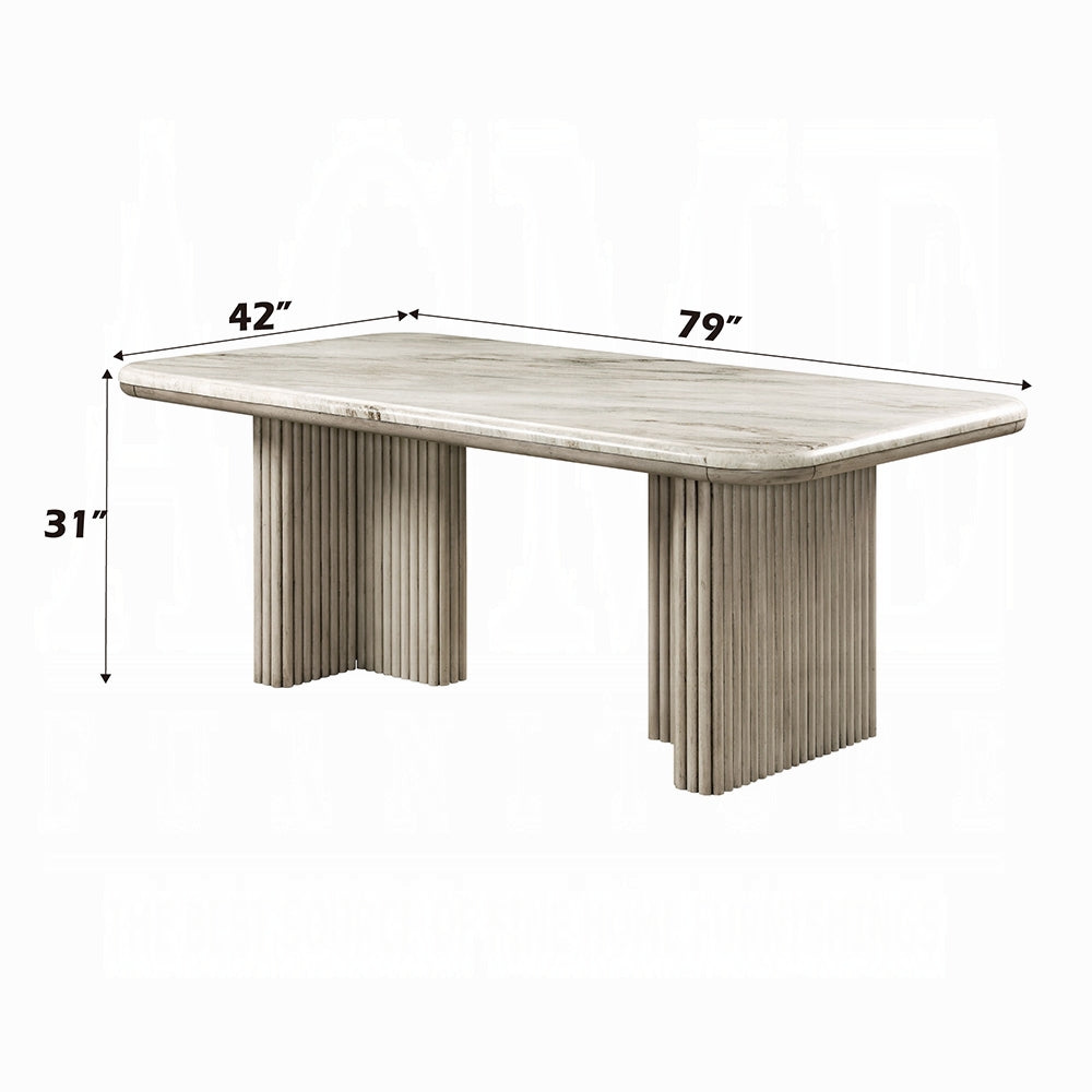 Charity Marble Top Dining Set DN03085