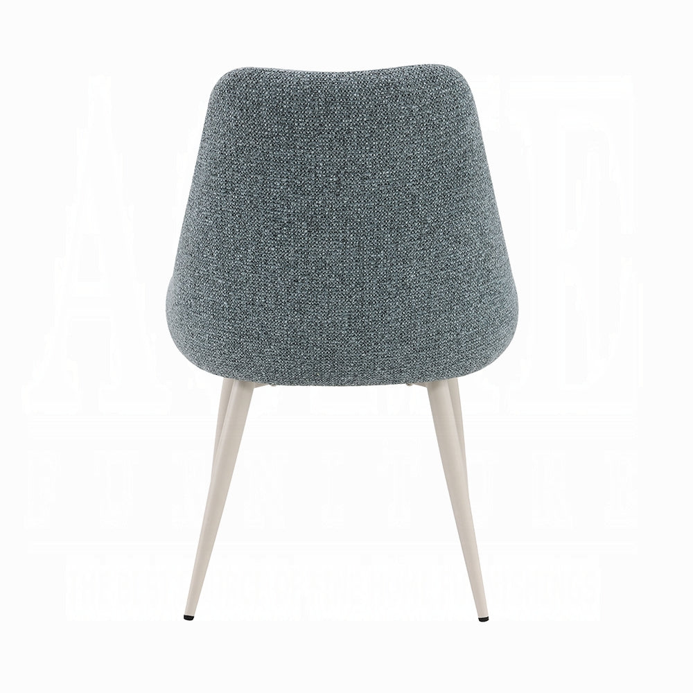 Laela Blue Boucle Side Chair DN03696 - Set of 2