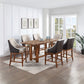 Gilsea DN03725 Brown Finish Dining Set