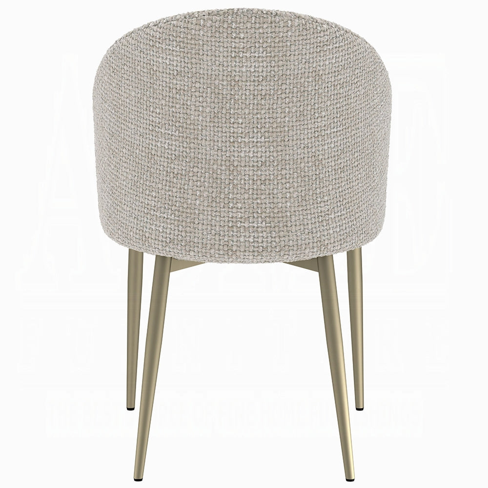 Cora Champagne Side Chair DN04296 - Set of 2