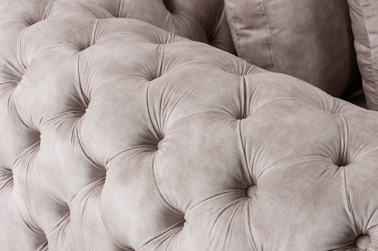 Divani Casa Dosie - Transitional Beige Velvet Sofa