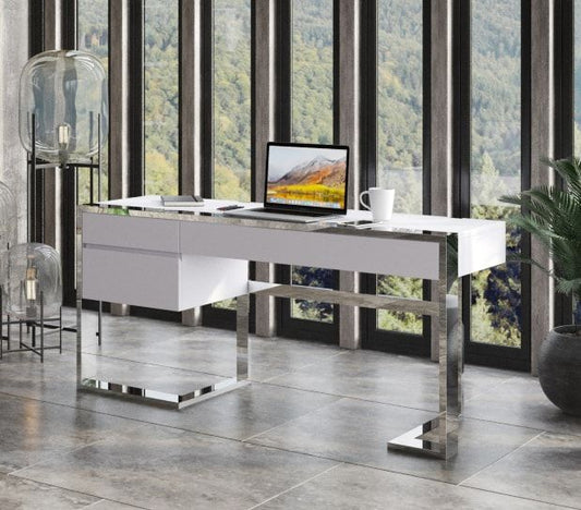 Fauna White High Gloss Desk 77969