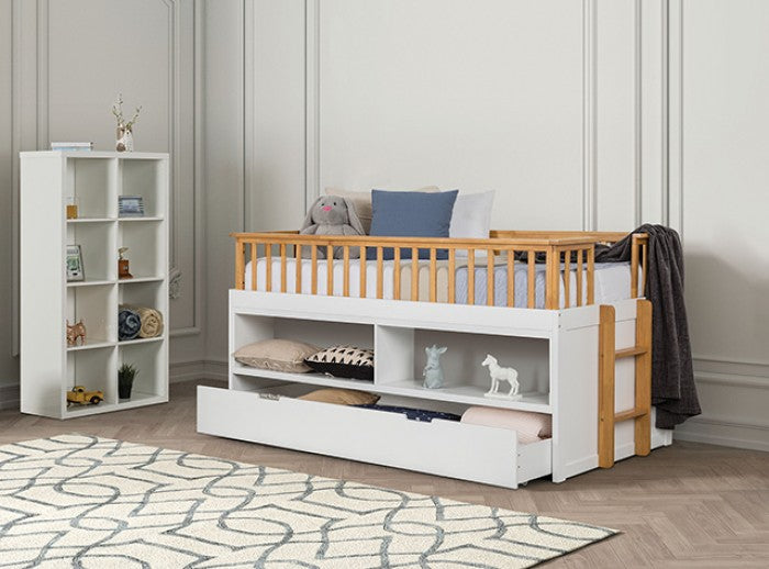 McPherson White Oak Captains Bed FM-BK104WH