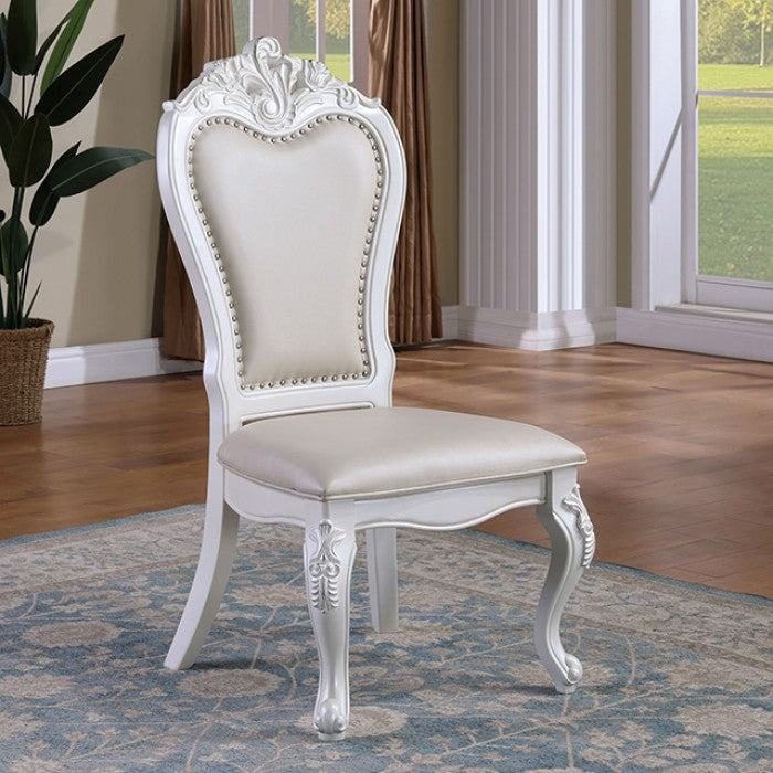 Manzanita White Double Pedestal Dining Set