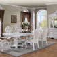 Manzanita White Double Pedestal Dining Set