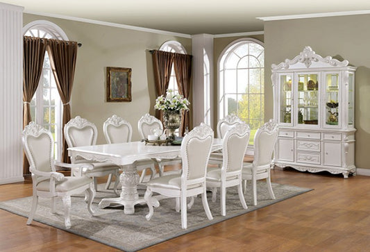 Manzanita White Finish 9 Pc Dining Set