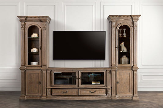 Sevenoaks Weathered Oak Entertainment Center