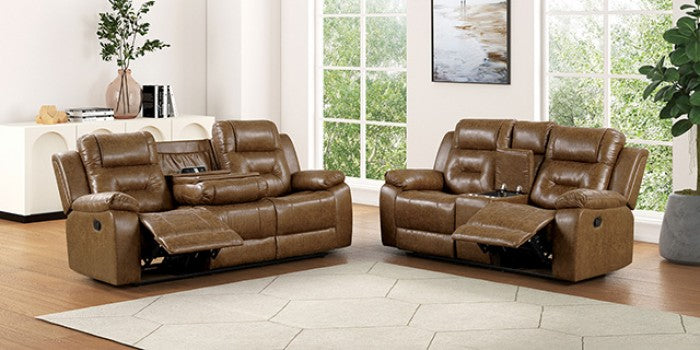 Ezekius Brown Motion 2 Pc Sofa Collection