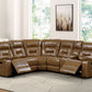 Ezekius FM6011BR Brown Motion Sectional