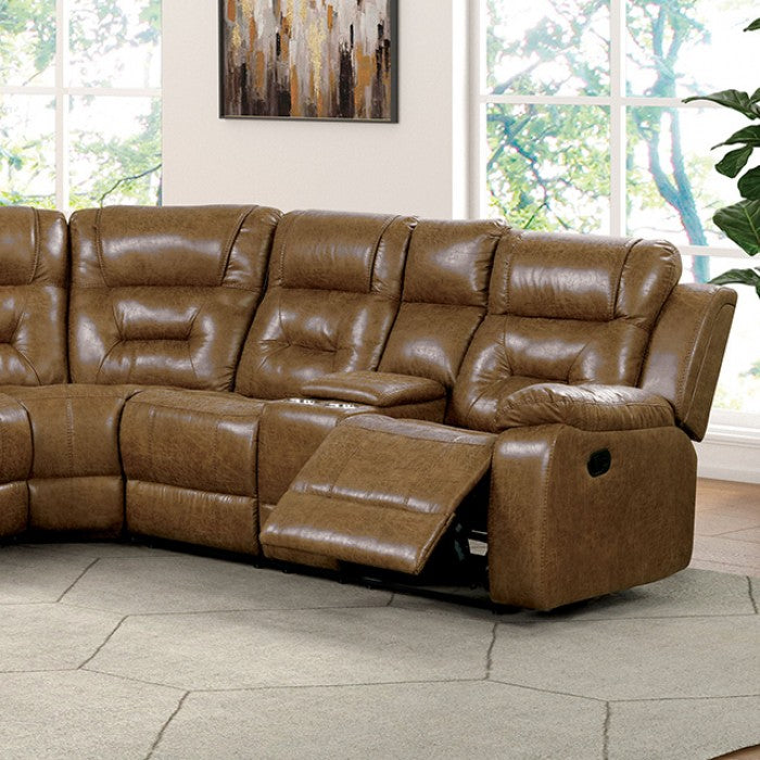 Ezekius FM6011BR Brown Motion Sectional