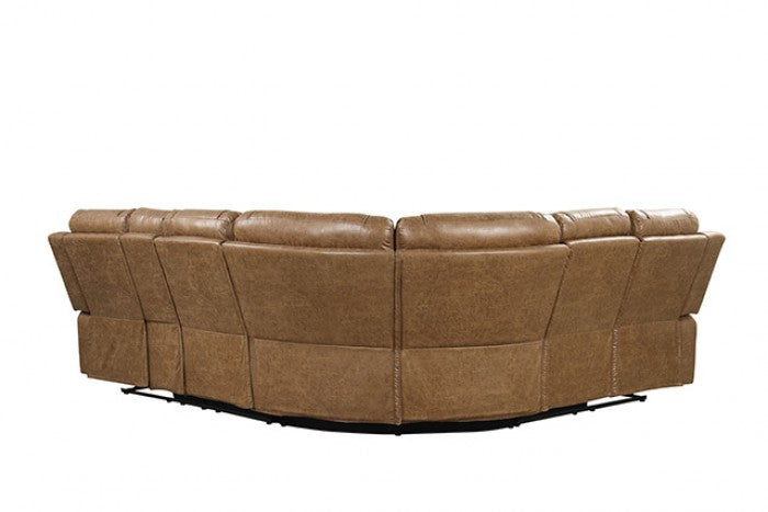 Ezekius FM6011BR Brown Motion Sectional