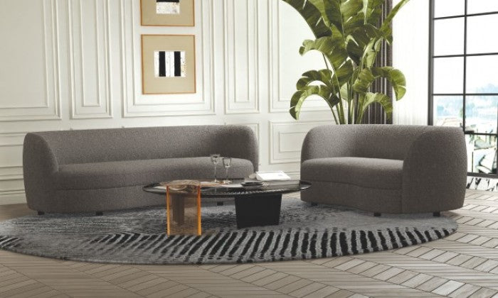 Versoix Sofa & Loveseat - Grey Boucle