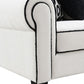 Viviani Black & White Chenille Sofa Set