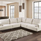 Gladbach Large Sectional Beige Chenille