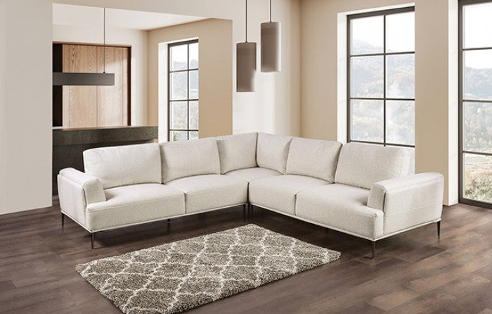 Gladbach Large Sectional Beige Chenille