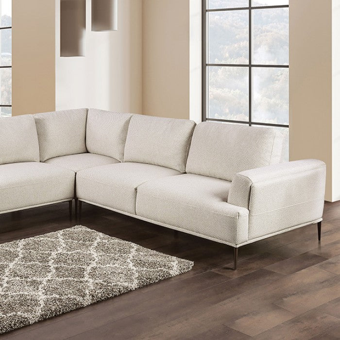 Gladbach Large Sectional Beige Chenille