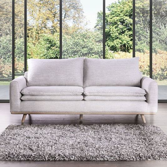 Monthey Mid-Century Sofa - Light Gray