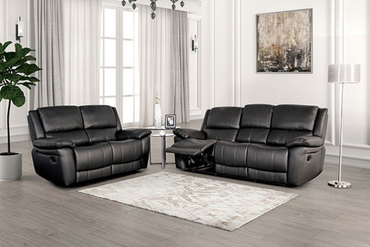 Glarus 2 Pc Sofa Set FM69003BK - Black