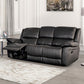 Glarus 2 Pc Sofa Set FM69003BK - Black