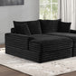 Tavedestrand Double Chaise Sofa - Black