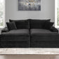 Tavedestrand Double Chaise Sofa - Black