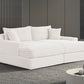 Tavedestrand Double Chaise Sofa - White or Black