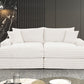 Tavedestrand Double Chaise Sofa - White or Black