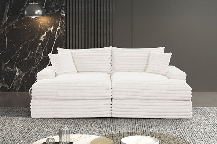 Tavedestrand Double Chaise Sofa - White or Black