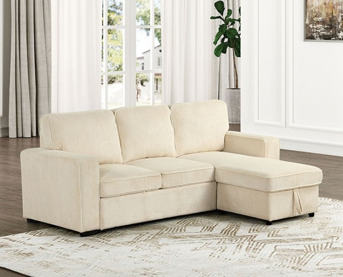 Yves FM6964BG Beige Corduroy Sectional