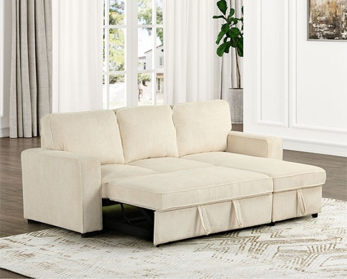 Yves FM6964BG Beige Corduroy Sectional