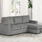 Yves FM6964DG Gray Corduroy Sectional