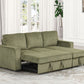 Yves FM6964GR Green Corduroy Sectional