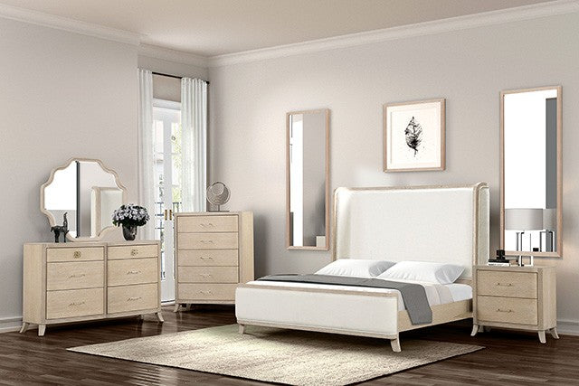 Candra 4 Pc Natural Oak Bedroom Collection