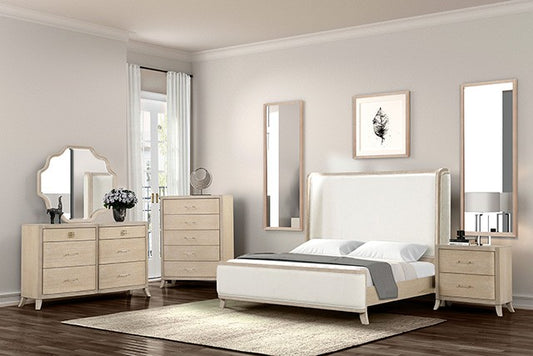 Candra 4 Pc Natural Oak Bedroom Collection