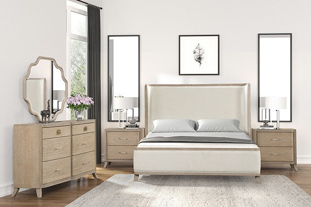 Candra 4 Pc Natural Oak Bedroom Collection