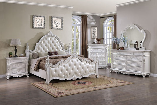 Ventresca White 4 Pc Bedroom Set by FOA