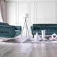 Civellatino Teal Velvet-Like Sofa Collection