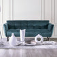 Civellatino Teal Velvet-Like Sofa Collection