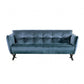 Civellatino Teal Velvet-Like Sofa Collection