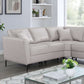 Vestland Light Grey Sectional FOA6480BG-SECT