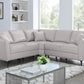 Vestland Light Grey Sectional FOA6480BG-SECT