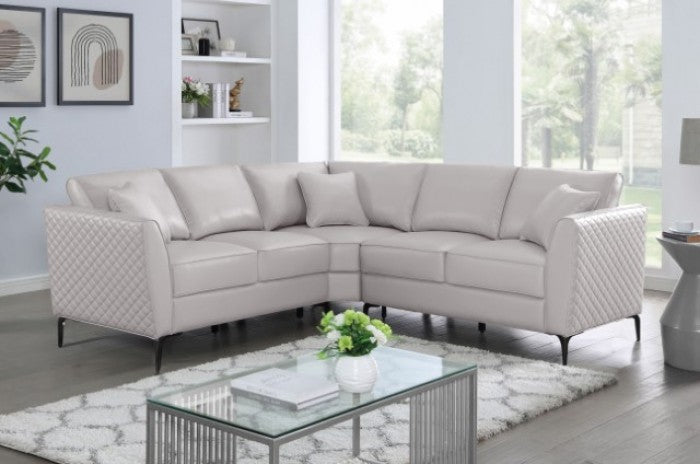 Vestland Light Grey Sectional FOA6480BG-SECT