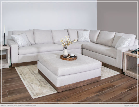 Georgia 5 Pc Sectional by IFD - Dual Density Foam